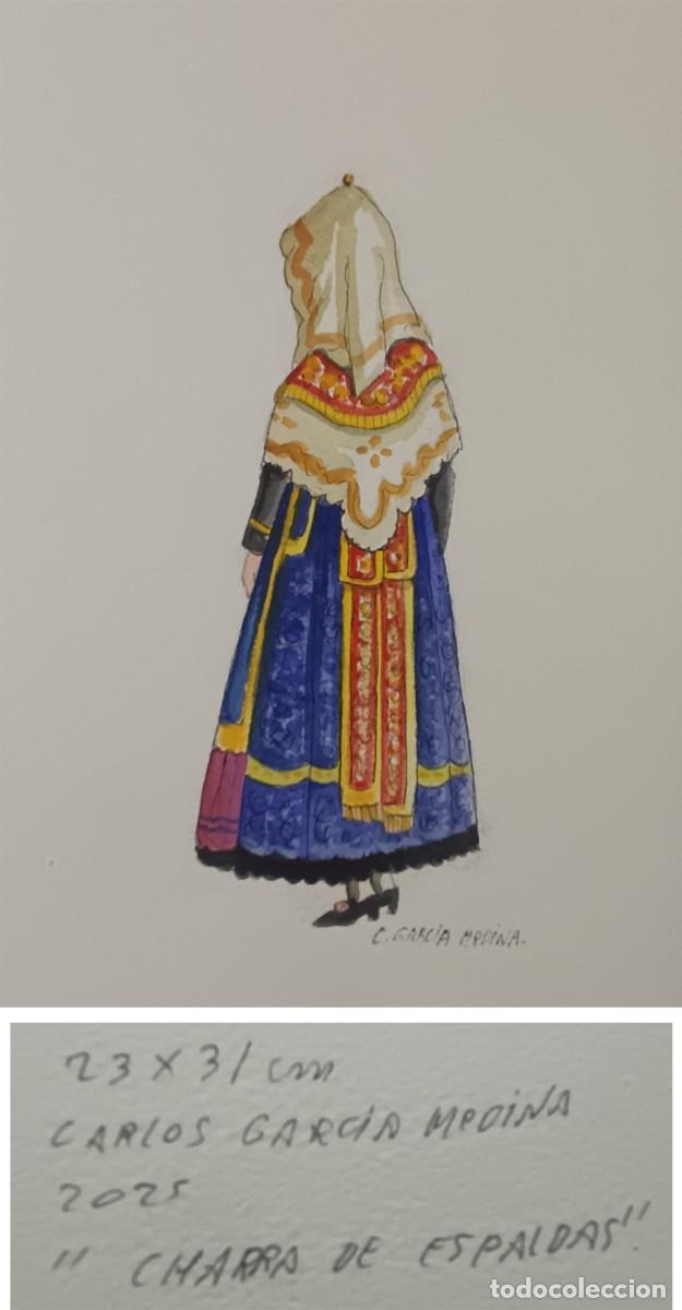 Arte: ACUARELA &rdquo;CHARRA DE ESPALDAS&rdquo; - Foto 1