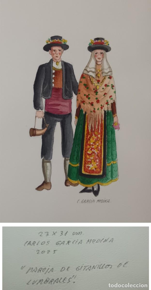 Arte: ACUARELA &rdquo;PARAJA DE GITANILLOS DE LUMBRALES&rdquo;