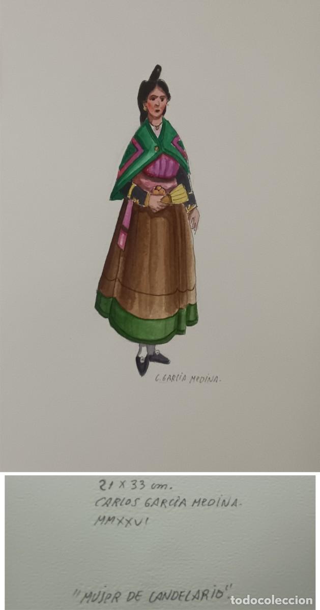 Arte: ACUARELA &rdquo;MUJER DE CANDELARIO&rdquo;