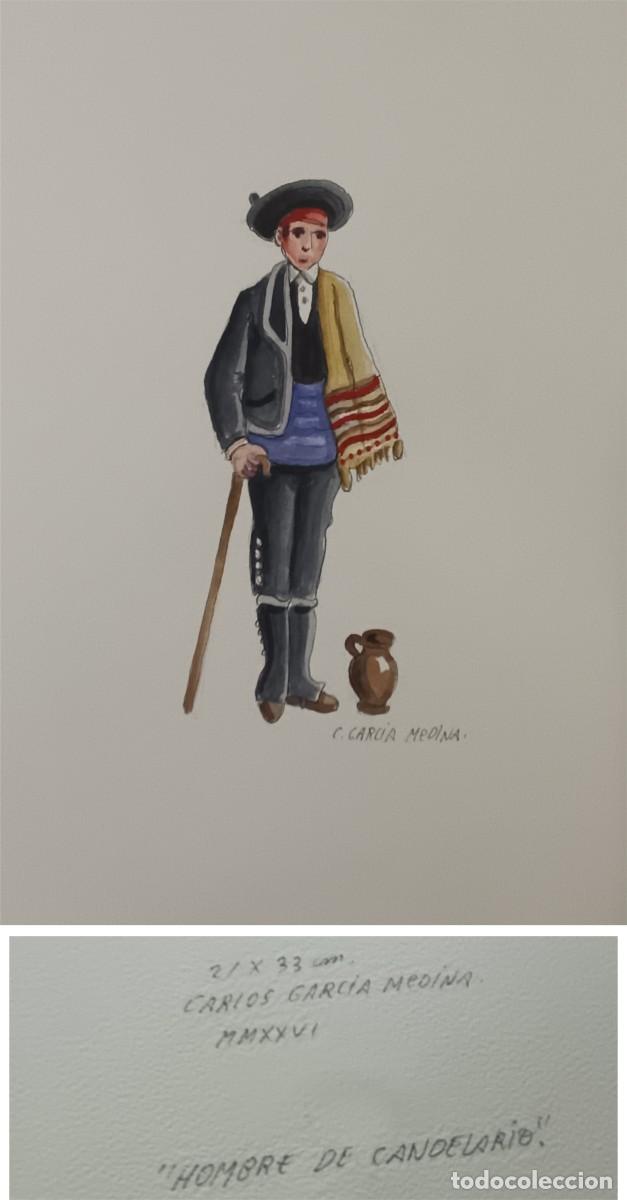 Arte: ACUARELA &rdquo;HOMBRE DE CANDELARIO&rdquo;