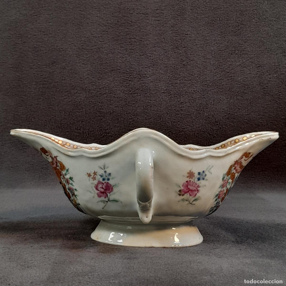 Arte: SALSERA HERALDICA EN PORCELANA DE LA COMPA&Ntilde;&Iacute;A DE INDIAS. SIGLO XVIII.