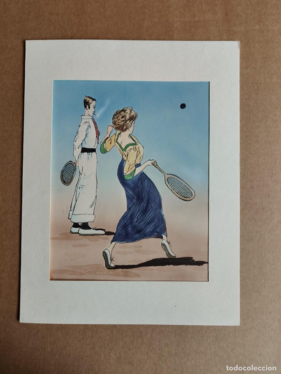 Arte: Dibujo. Acuarela de 1920 - Foto 1