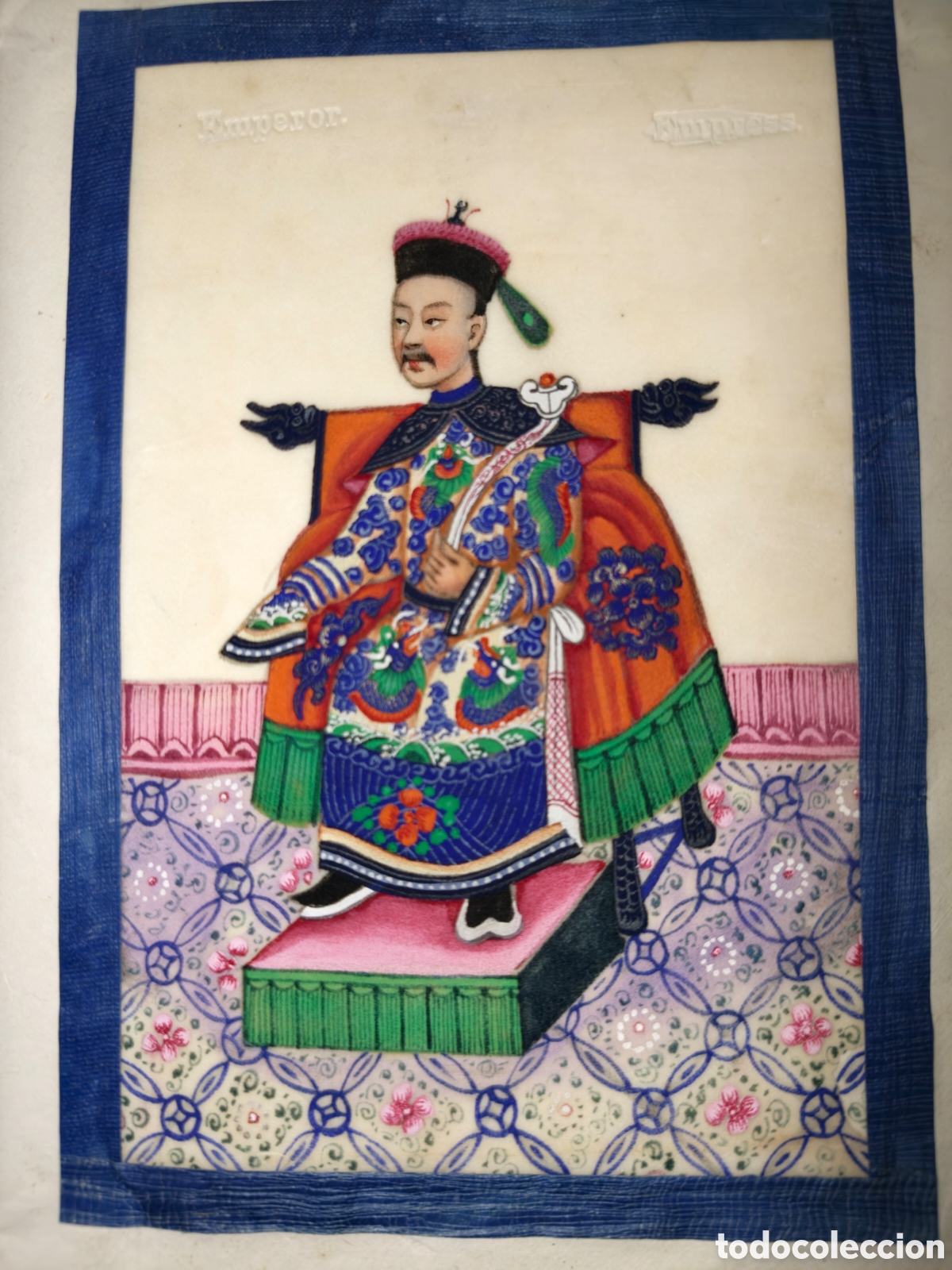 Arte: 12 L&aacute;minas en Acuarelas Dinast&iacute;a Qing China siglo XIX