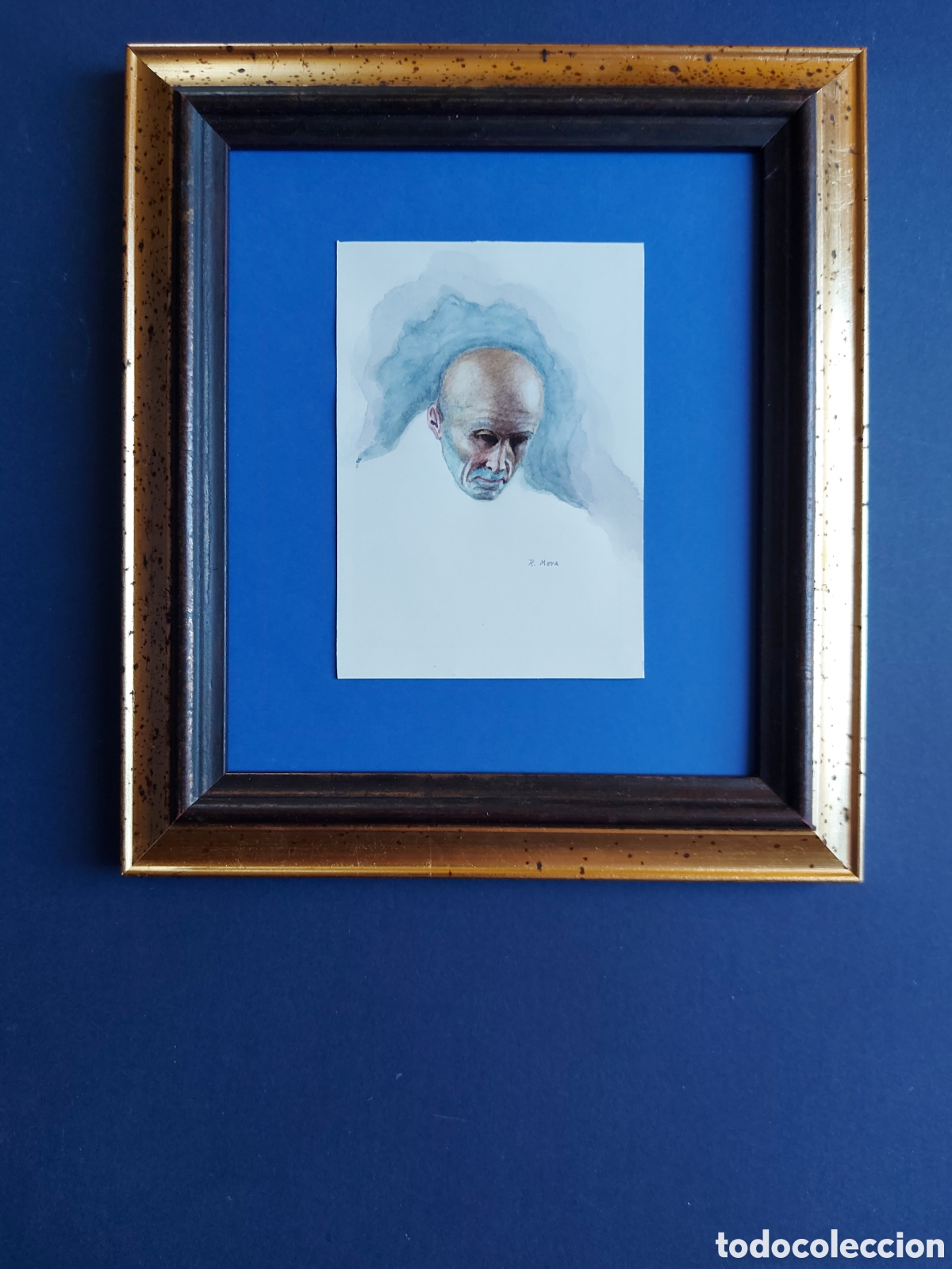 Arte: RICARDO MOYA &rdquo;RETRATO PERSONAJE EPOCA&rdquo; ACUARELA 1976
