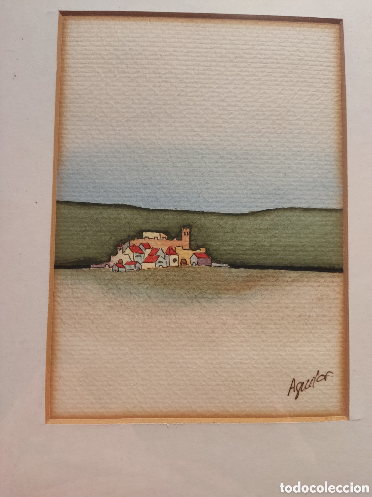 Arte: Acuarela signada Aguilar