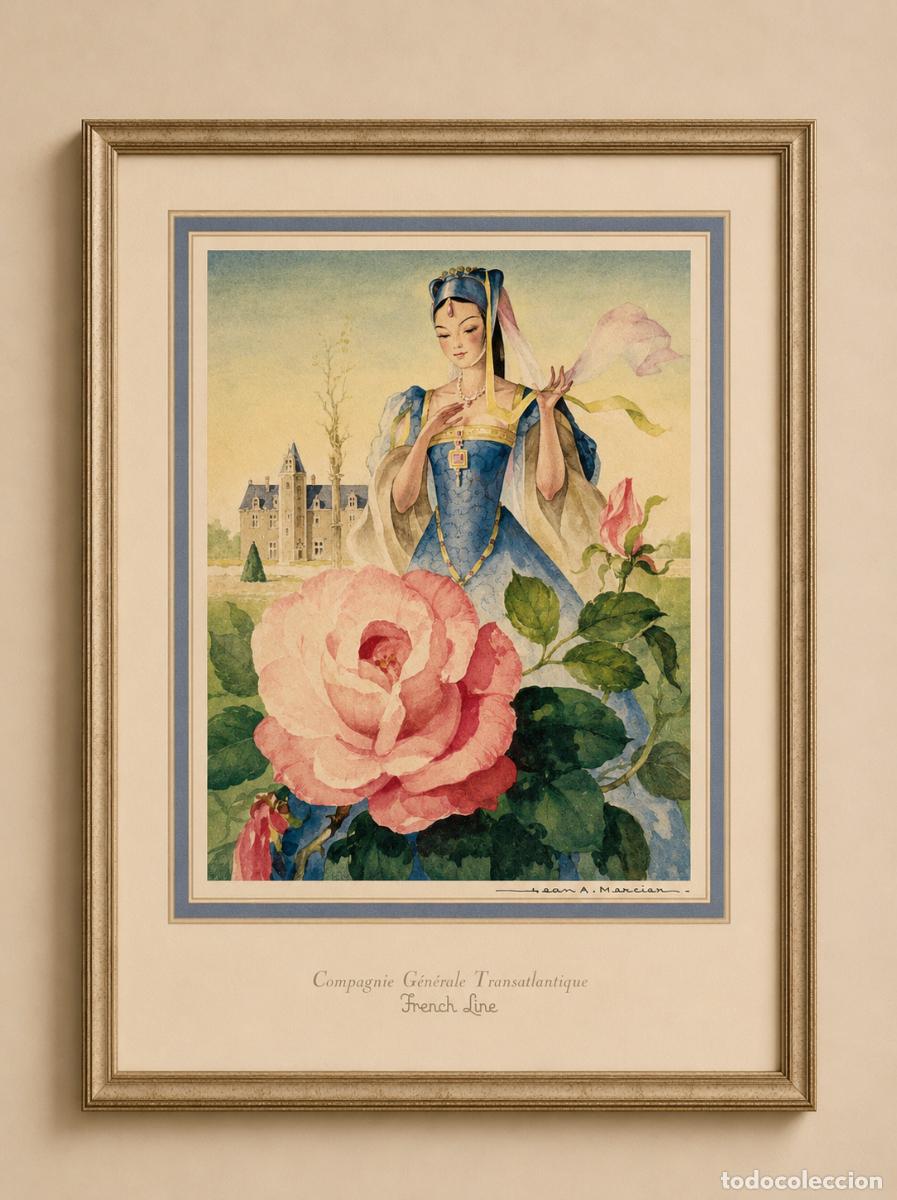 Arte: Jean A. Mercier - Antiguo Men&uacute; Transatl&aacute;ntico
