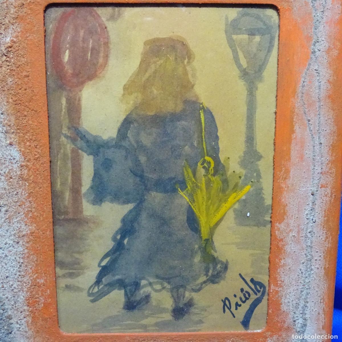Arte: ACUARELA FIRMADA PICOLO CON MARCO HECHO A MANO. ESTILO PERSONAL.