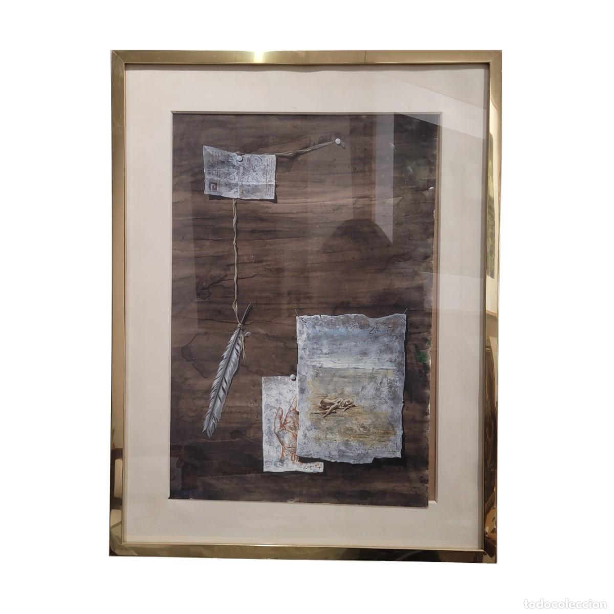Arte: Bodeg&oacute;n &rdquo;Estudio&rdquo;, Acuarela, Jos&eacute; Manuel Capuletti, s. XX