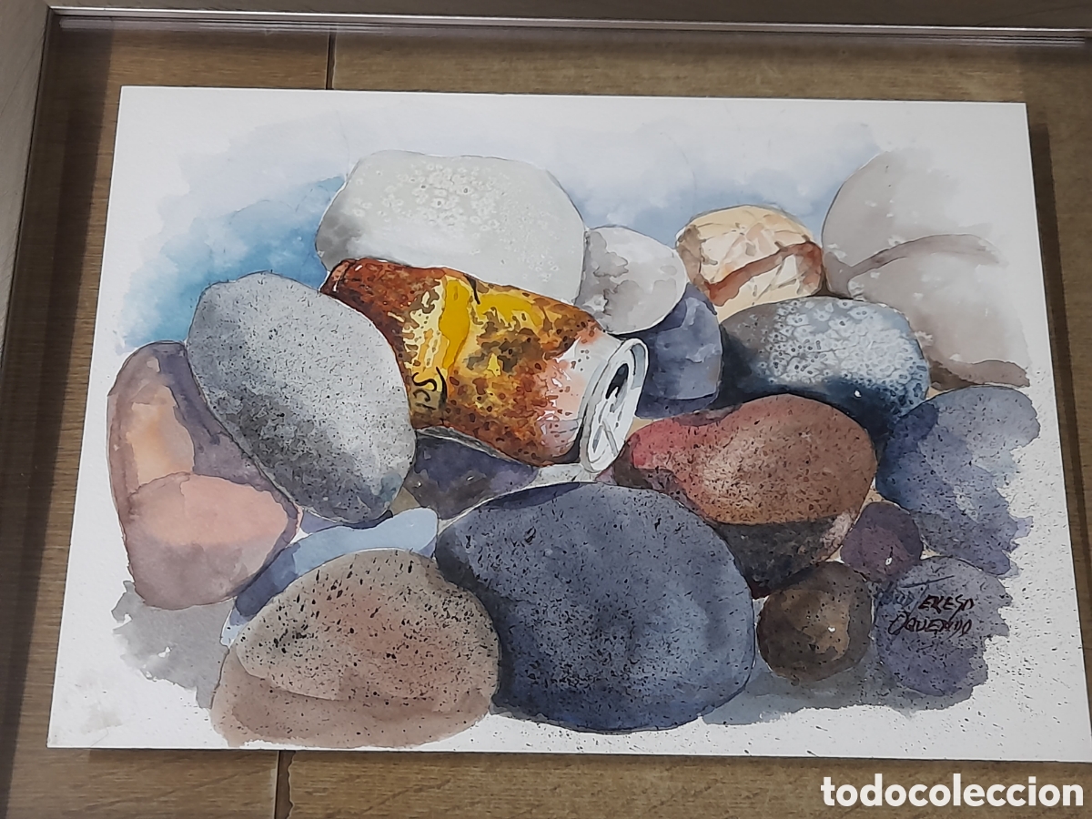 Arte: Acuarela Ma Teresa Oquedo, en el r&iacute;o