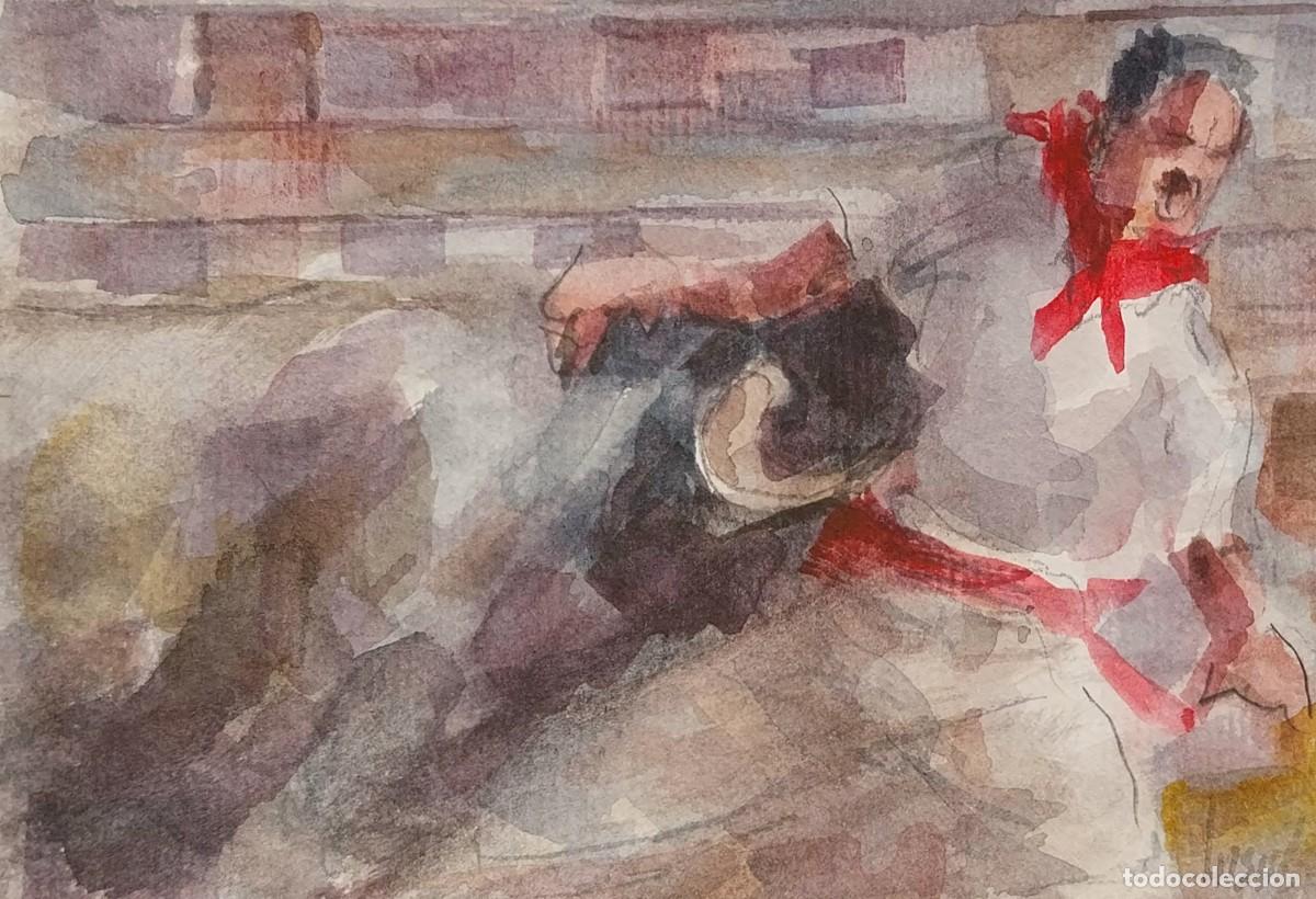Arte: Acuarela taurina original.