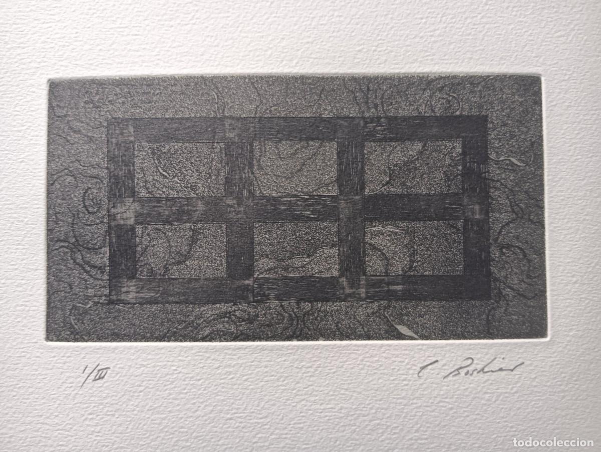 Arte: Christine BOSHIER (Londres Inglaterra 1951) 1989 grabado 11x20 papel 28x38cms, firmado mano y num