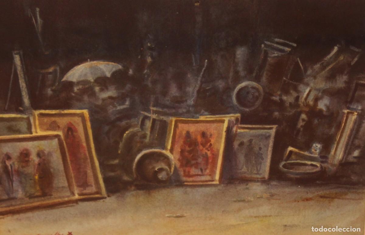 Art: ENRIQUE GOMEZ SACANELLES (Valencia, 1936-2014) ACUARELA SOBRE PAPEL DEL A&Ntilde;O 1988. INTERIOR