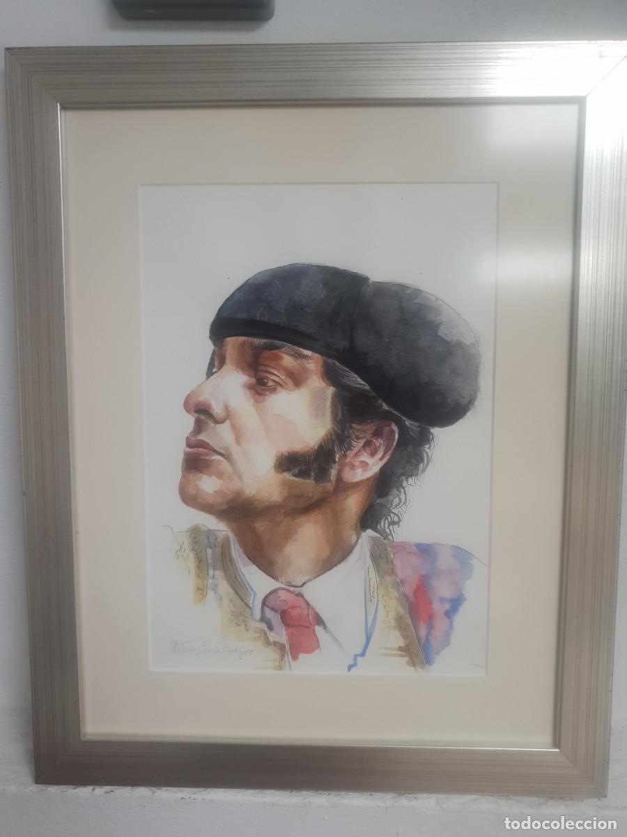 Kunst: Acuarela taurina morante de la puebla. Pintor antonio Sarria Rodr&iacute;guez