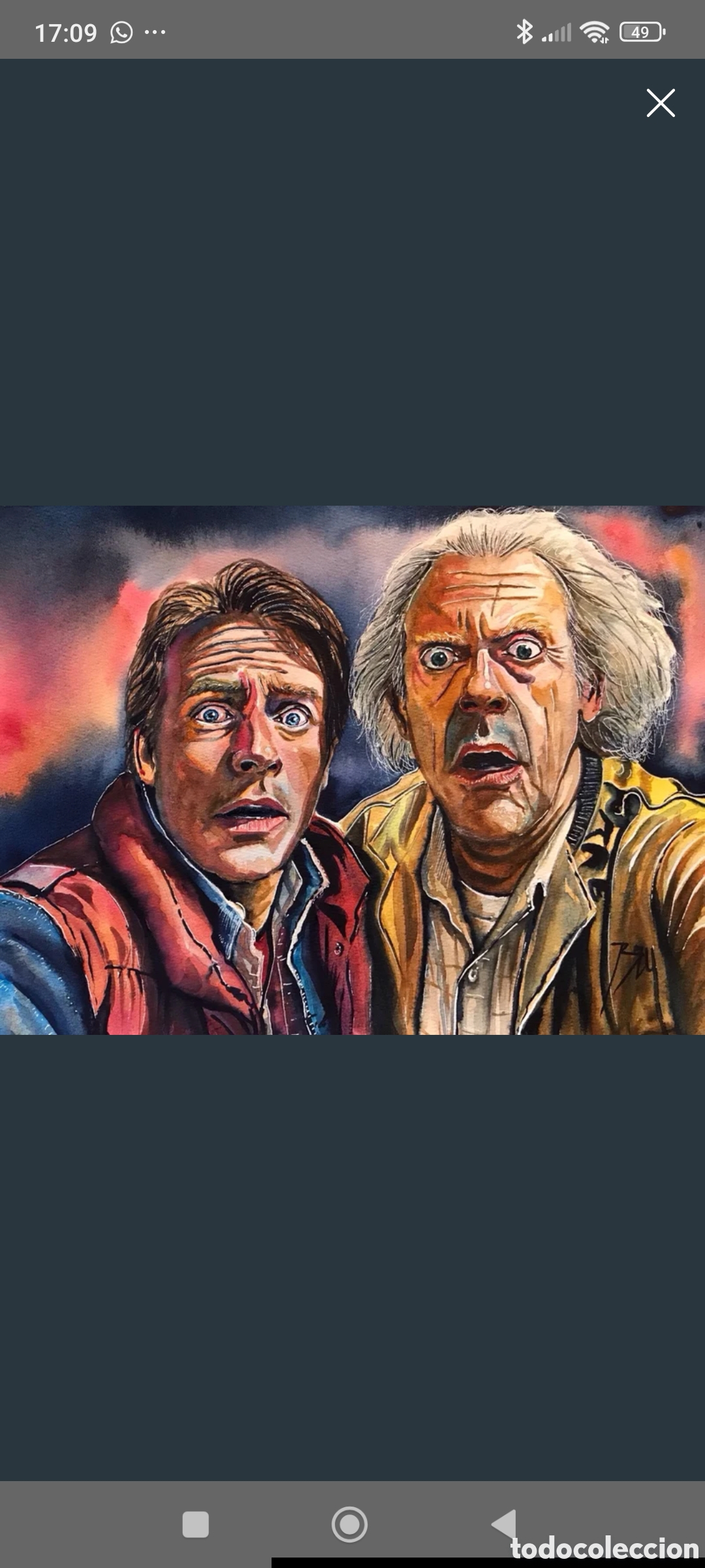 Arte: Doc E.Bronw y M.Mcfly de Regreso al futuro