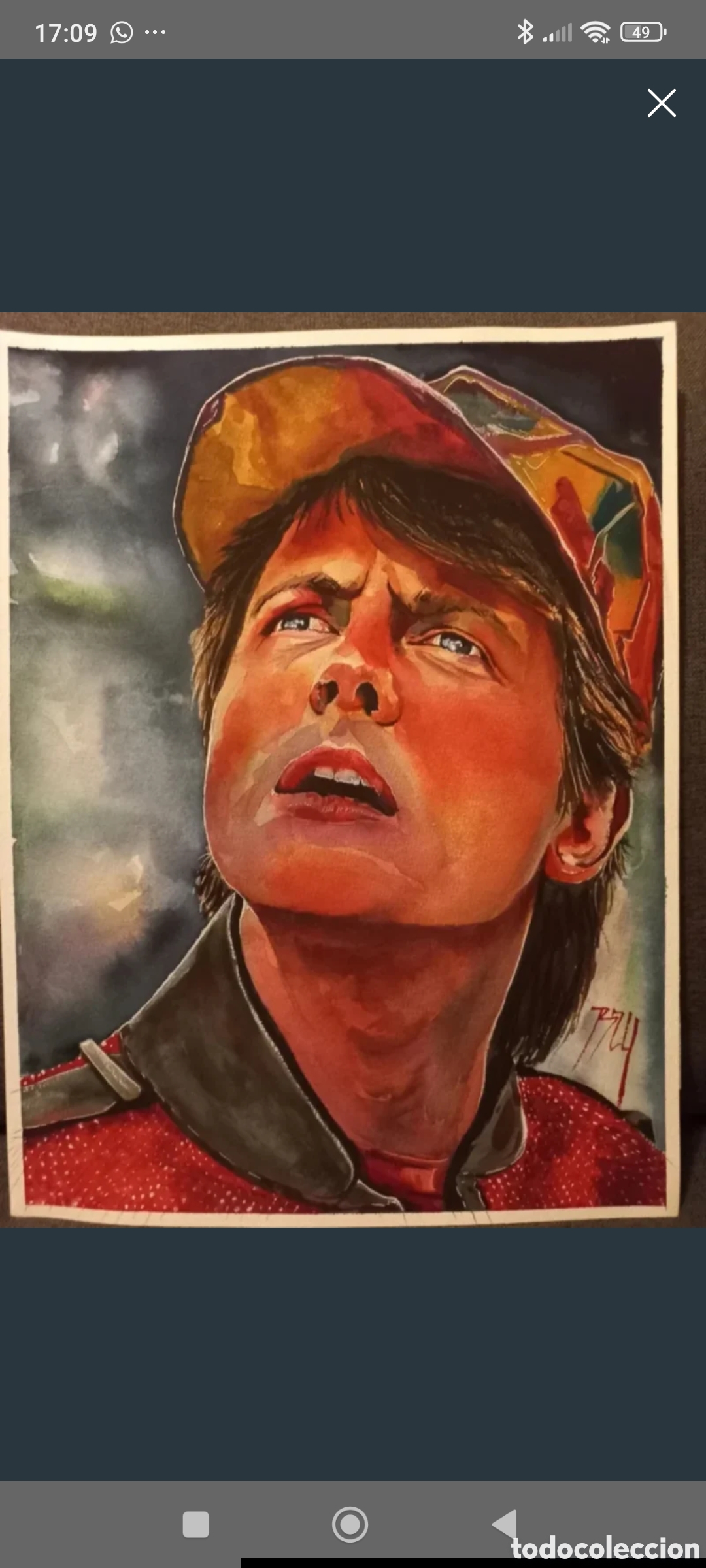 Arte: Regreso al futuro 2 retrato Marty Mcfly