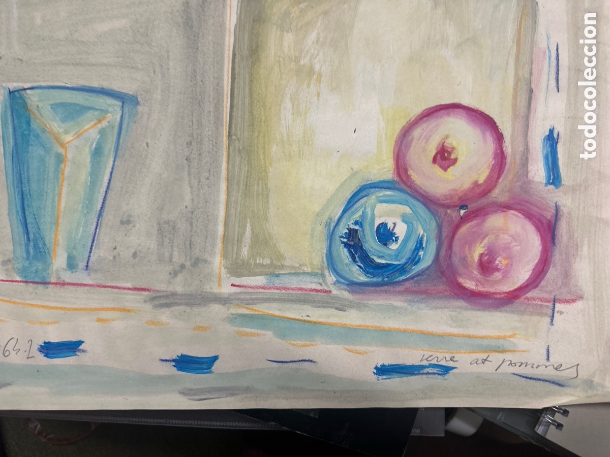 Arte: bodeg&oacute;n con manzanas 1964