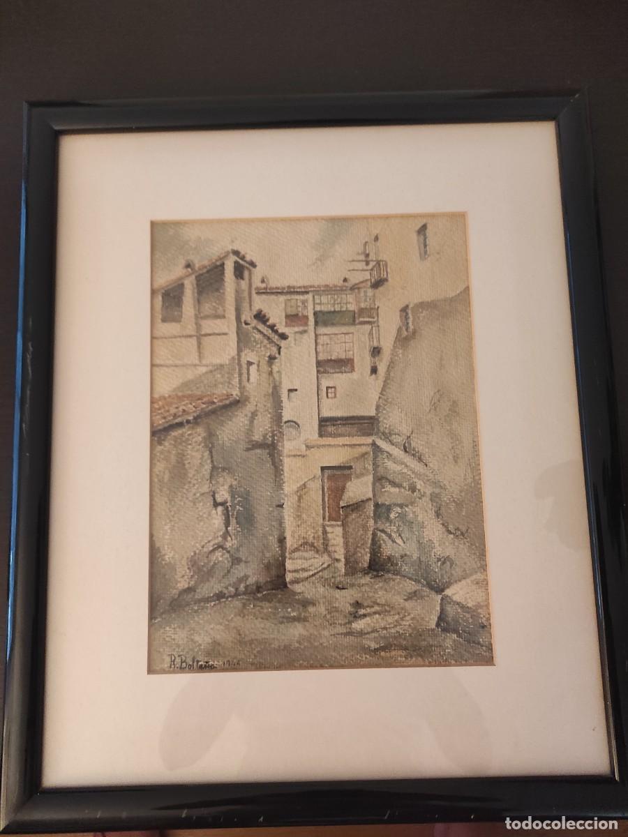 Arte: Acuarela antigua paisaje urbano