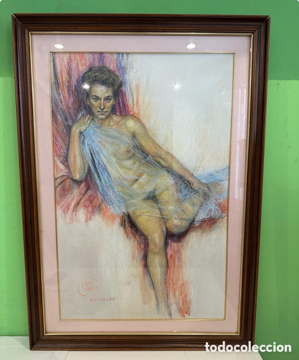 Arte: Carles Prun&eacute;s (Barcelona, 1937-2017) &ndash; &ldquo;Desnudos&rdquo; &ndash; Dibujo original al pastel firmado