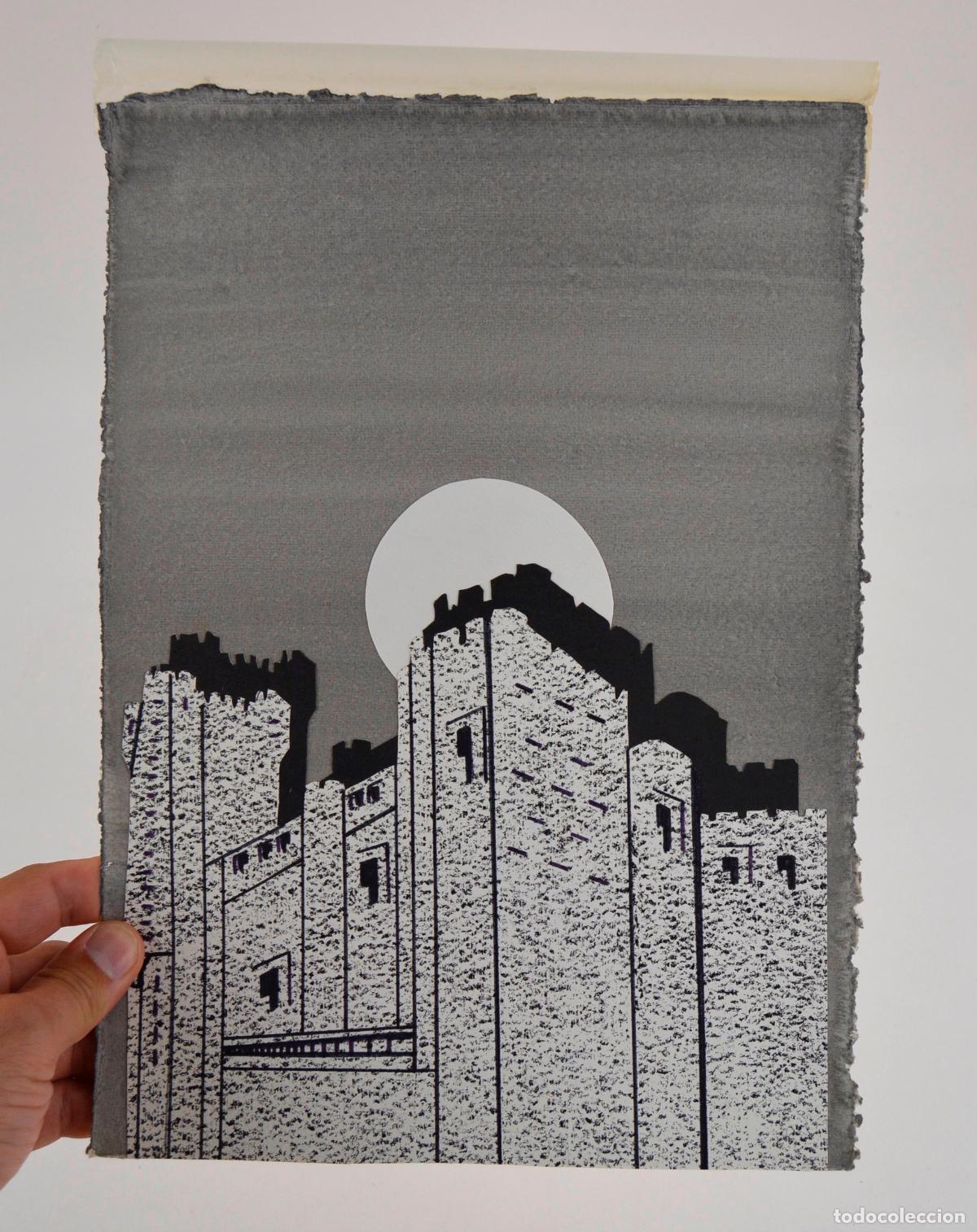Arte: Rosa Yag&uuml;e, Rom&aacute;nico II, t&eacute;cnica mixta, acuarela y collage, poema n&uacute;mero 6.