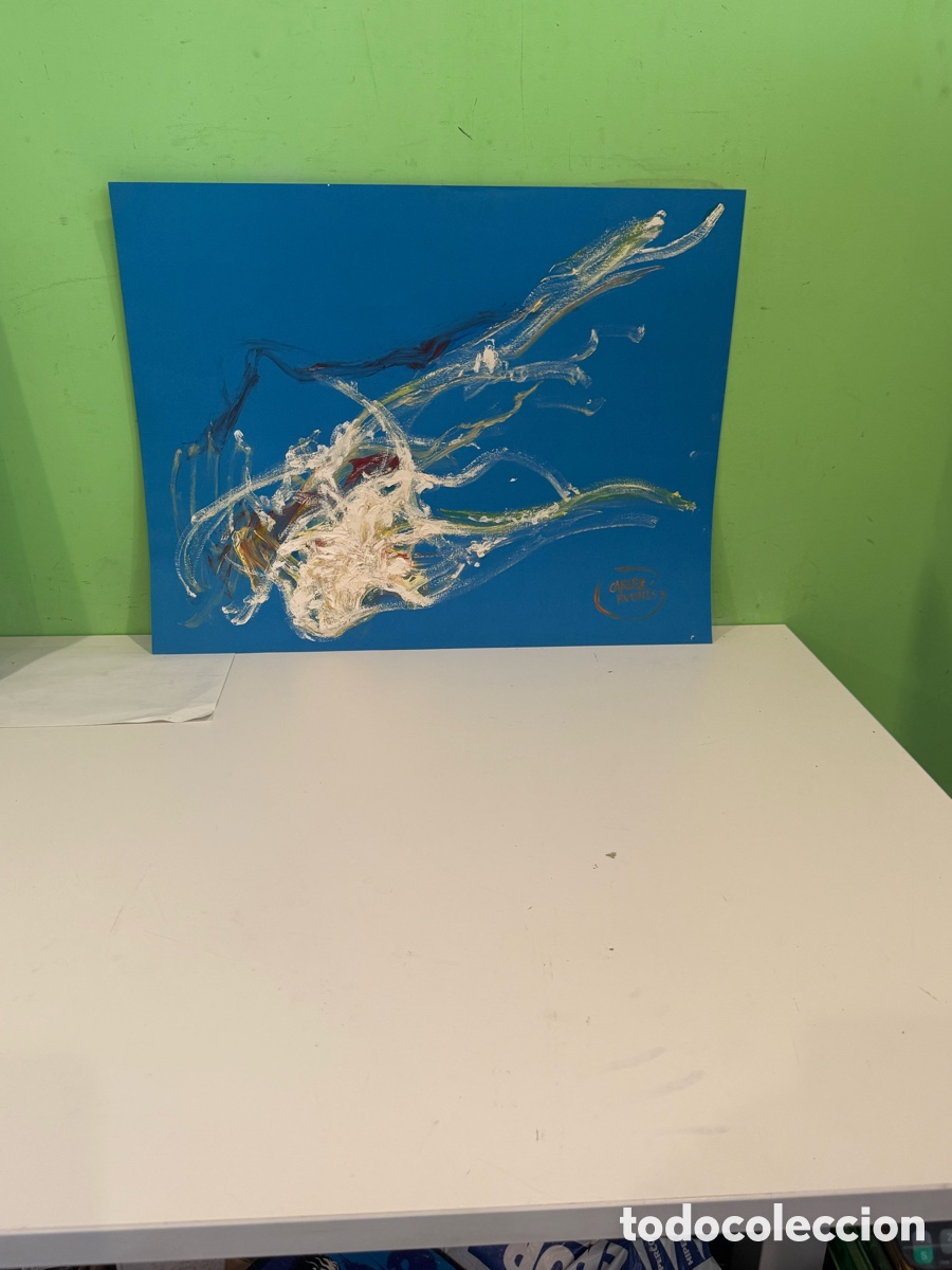 Art: Carles Prun&eacute;s (1937-2017) Acuarela original &ndash; Composici&oacute;n abstracta firmada (65 x 50 cm)