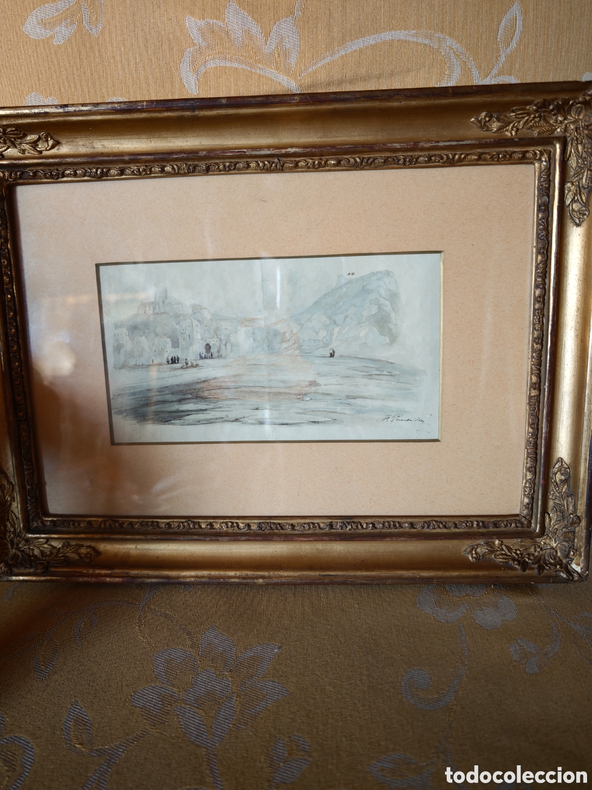 Arte: Acuarela del pintor Francisco Pradilla