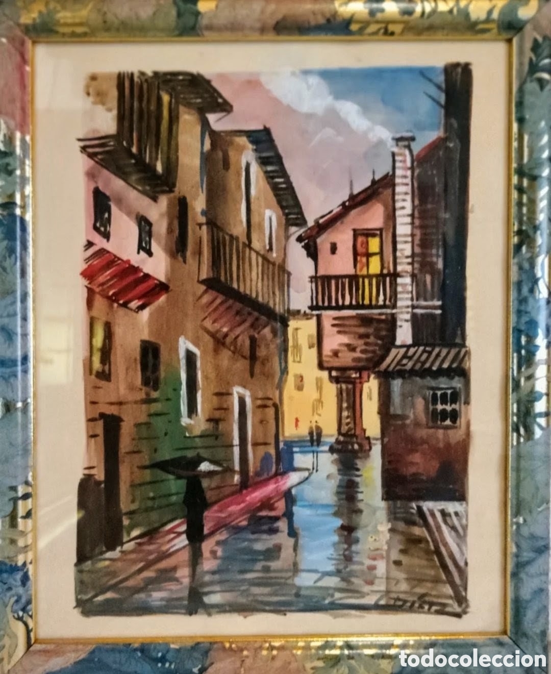 Arte: Acuarela firmada. Autor sin identificar