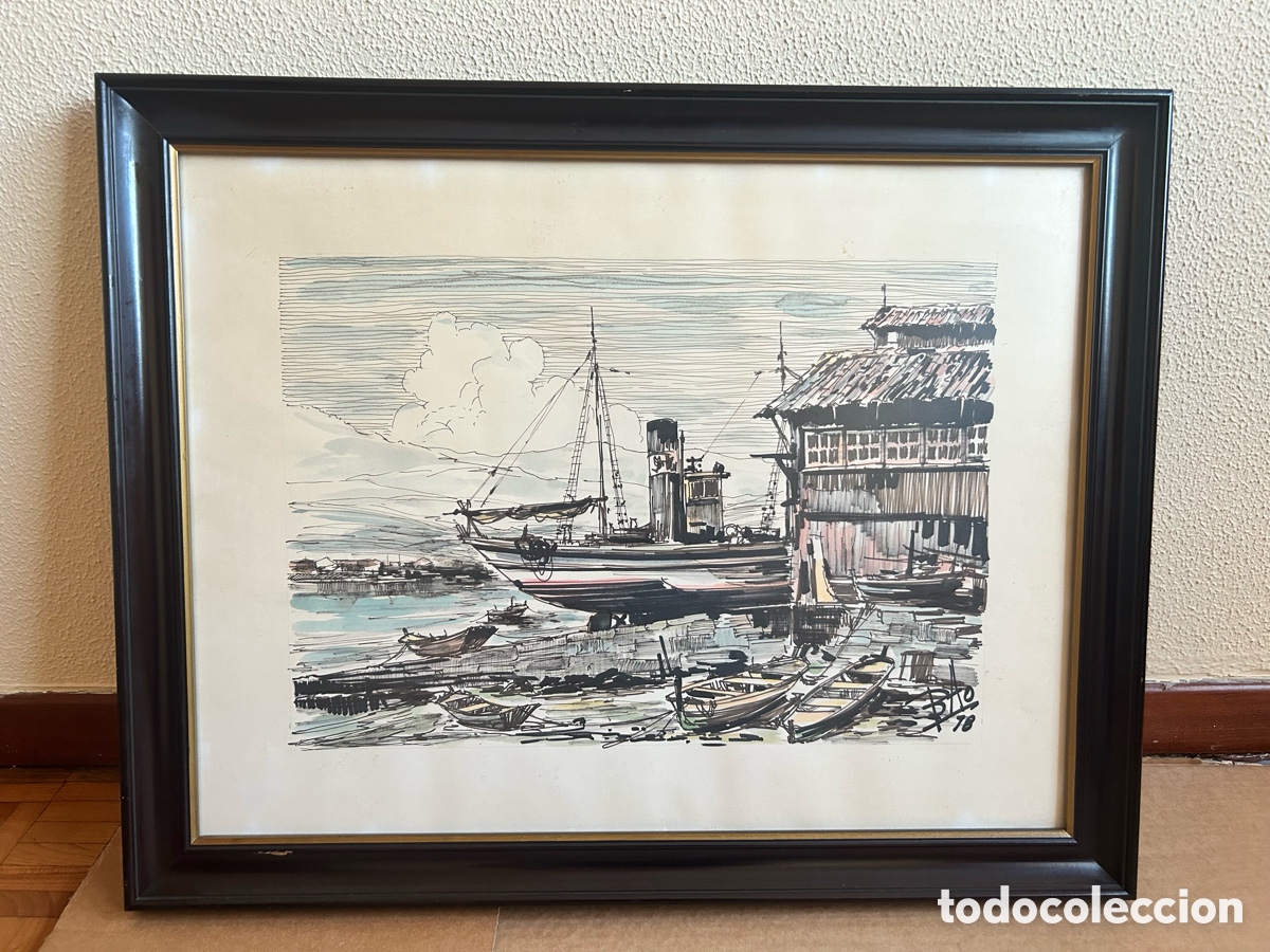 Arte: Lote de 2 Cuadros Ernesto Bao. 1978