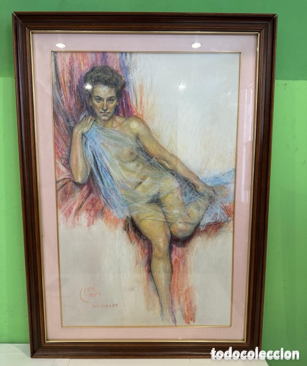Art: Carles Prun&eacute;s (Barcelona, 1937-2017) - &rdquo;Desnudos&rdquo; - Dibujo original al pastel firmado