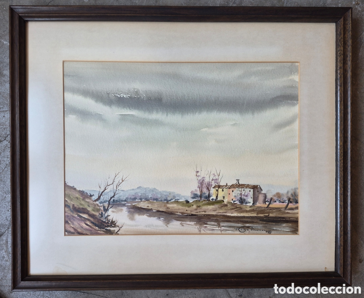 Arte: FRANCISCO MORENO JIM&Eacute;NEZ ( Sevilla - 1944 )EXCELENTE Y BONITA ACUARELA , FIRMADA Y DATADA.