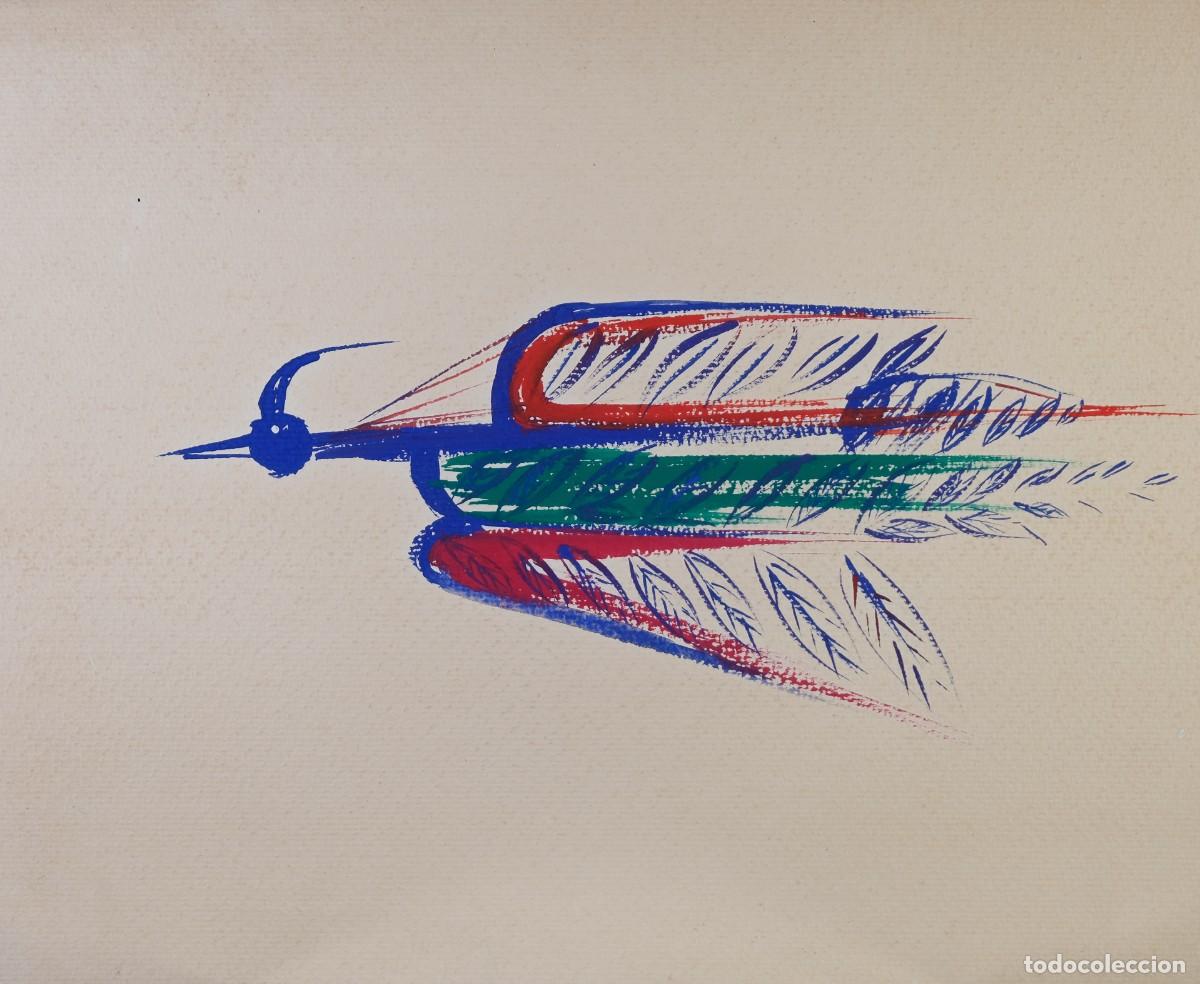 Arte: Gouache sobre papel Composici&oacute;n siglo XX