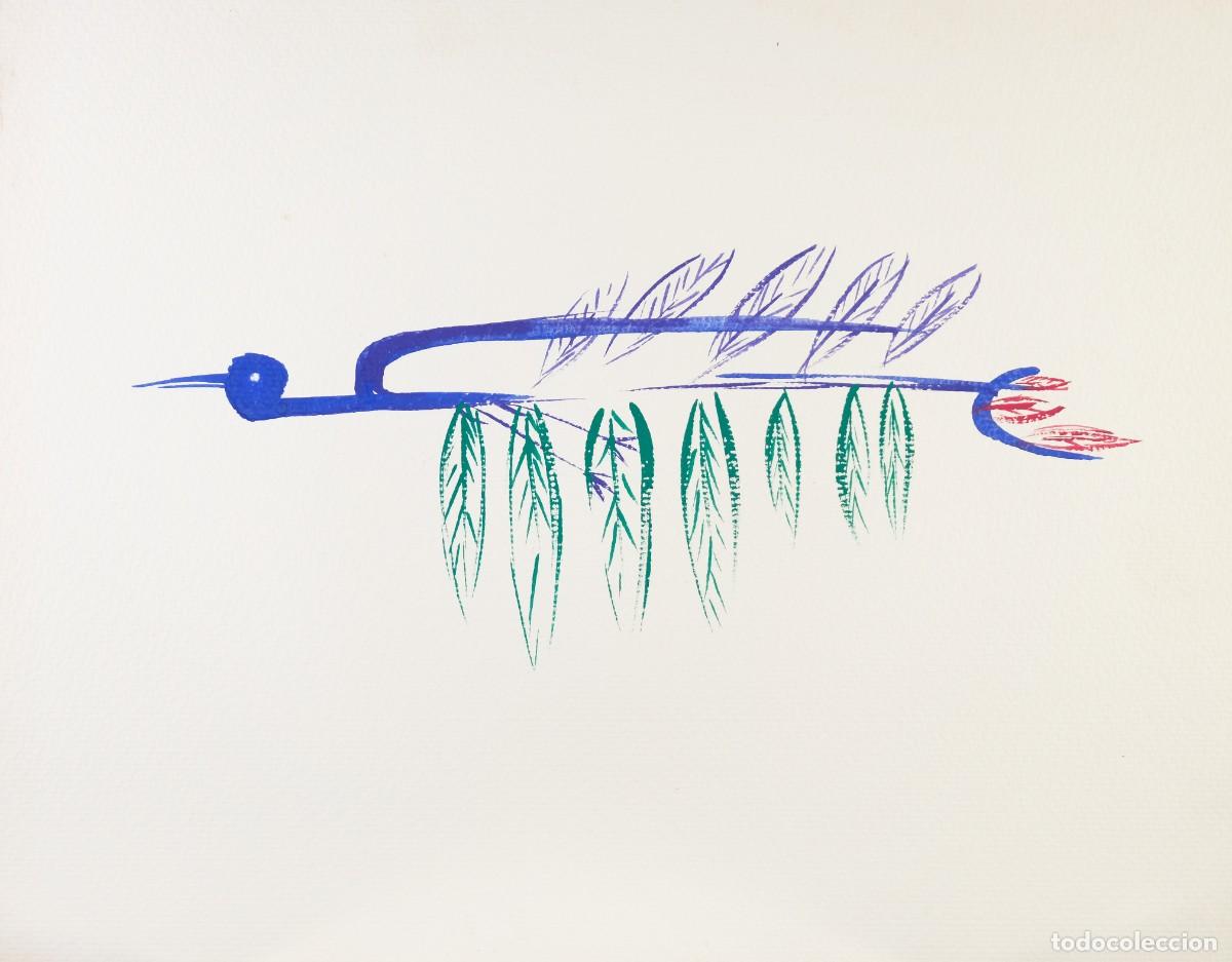 Arte: Gouache sobre papel Composici&oacute;n siglo XX