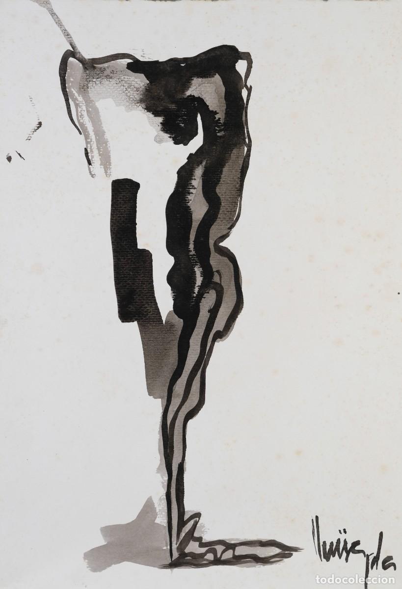 Arte: Tinta y acuarela sobre papel firmada Lluisa