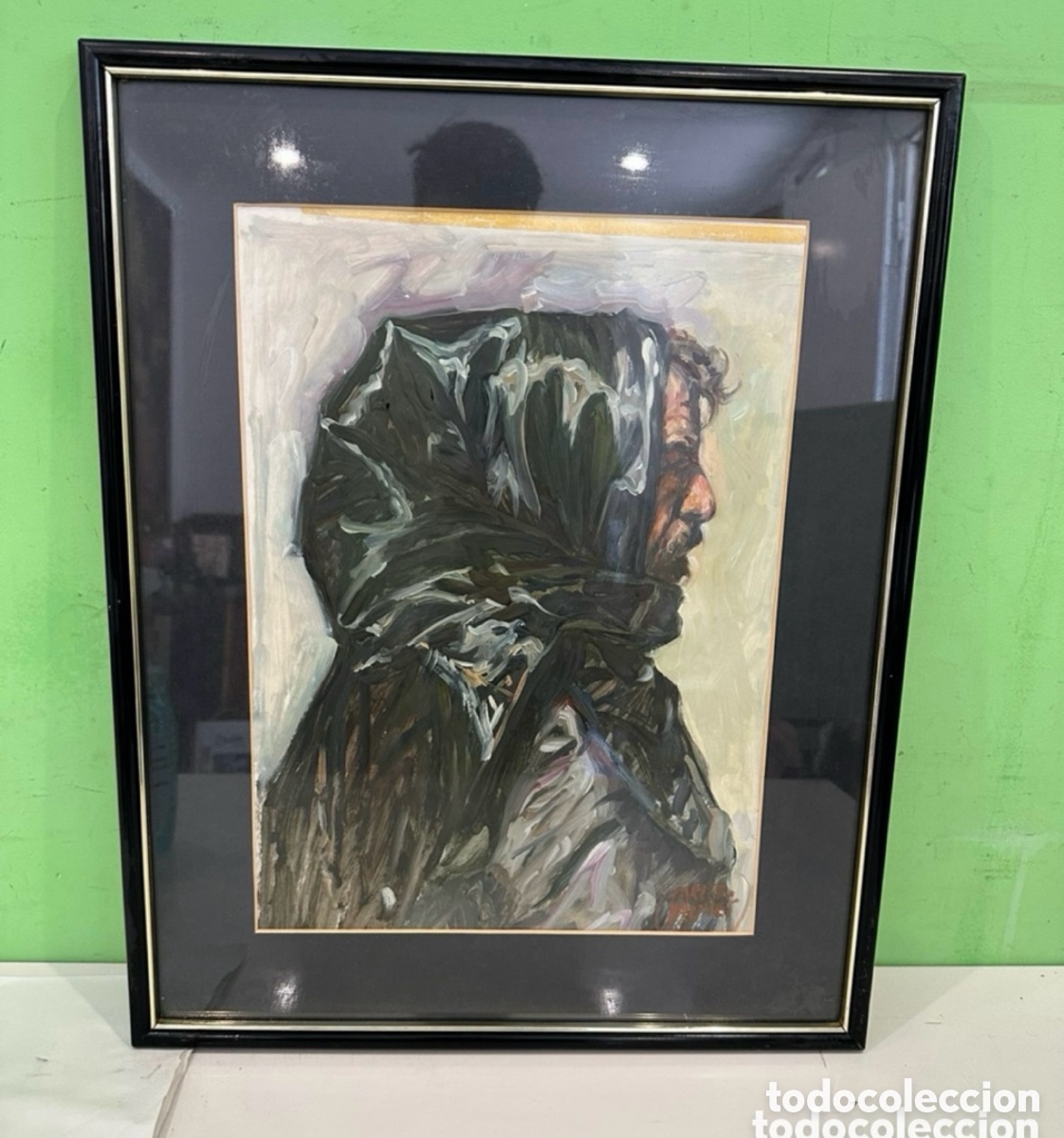 Arte: Carles Prun&eacute;s (Barcelona, 1937-2017) &Oacute;leo original firmado. Posible autorretrato. Obra catalogada