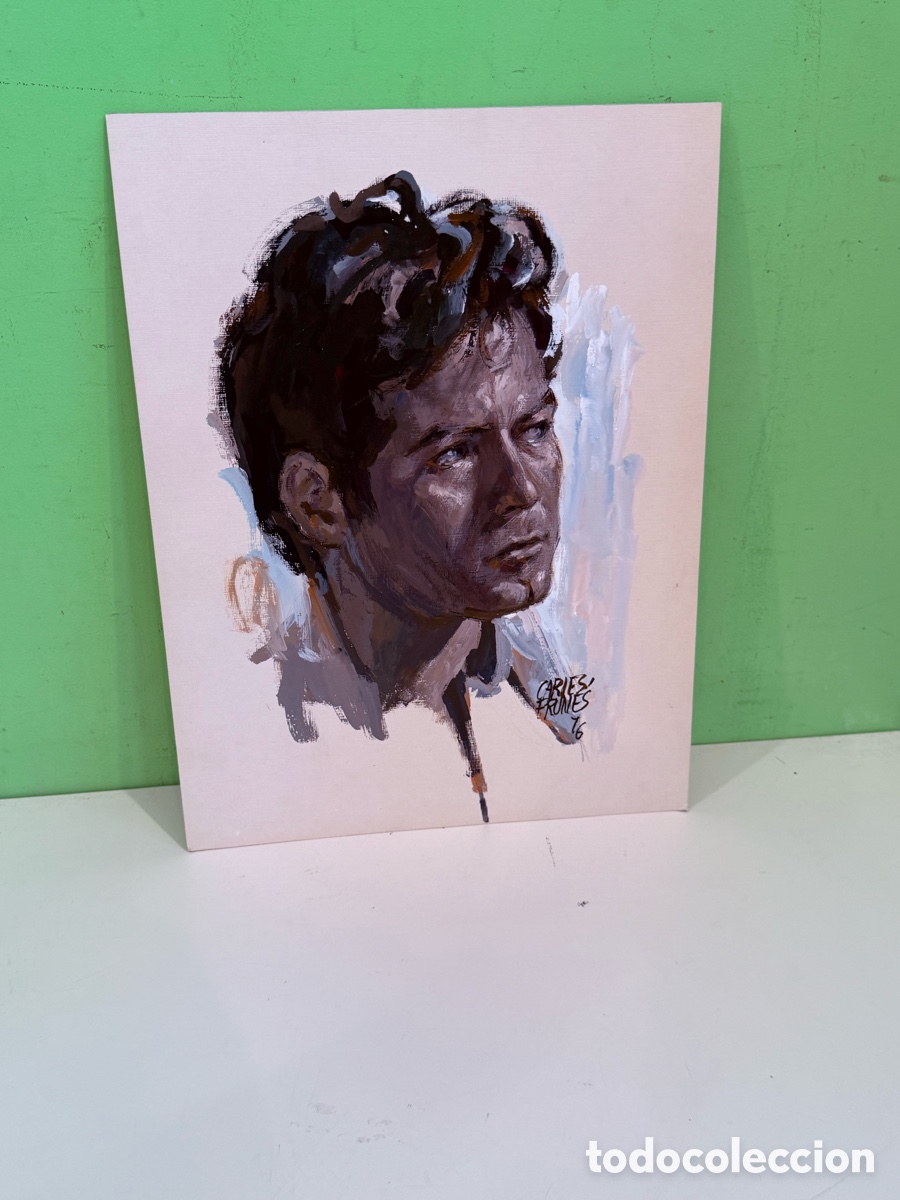 Kunst: Carles Prun&eacute;s (1937-2017) &ndash; &Oacute;leo sobre lienzo, retrato masculino firmado y fechado 1976 (30 &times; 40 cm)