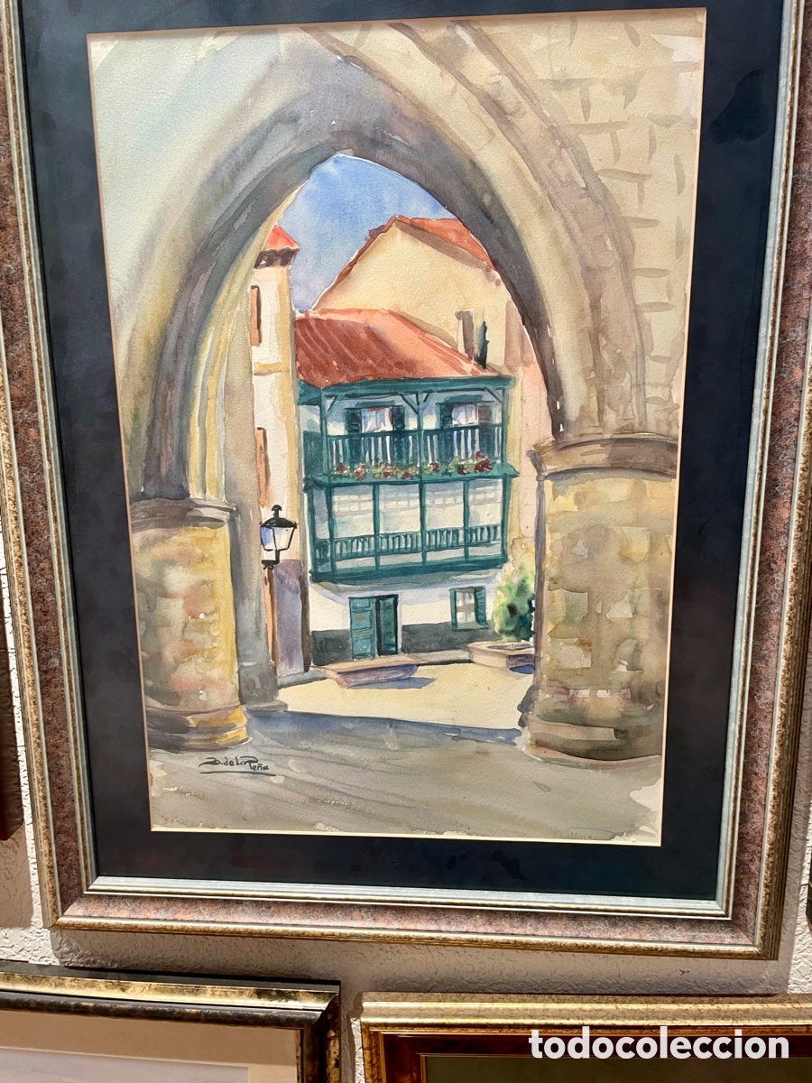 Arte: Blanca de la Pe&ntilde;a &ndash; Acuarela original firmada &ndash; Euskalak &ndash; Agrupaci&oacute;n Vasca de Acuarelistas