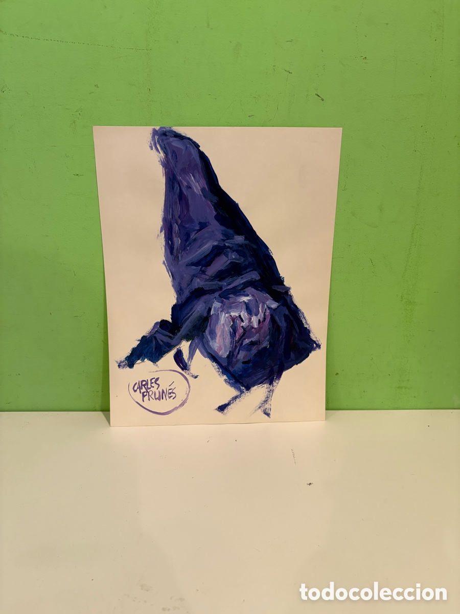 Arte: Carles Prun&eacute;s (1937-2017) &ndash; &Oacute;leo sobre papel, estudio expresionista de figura firmado