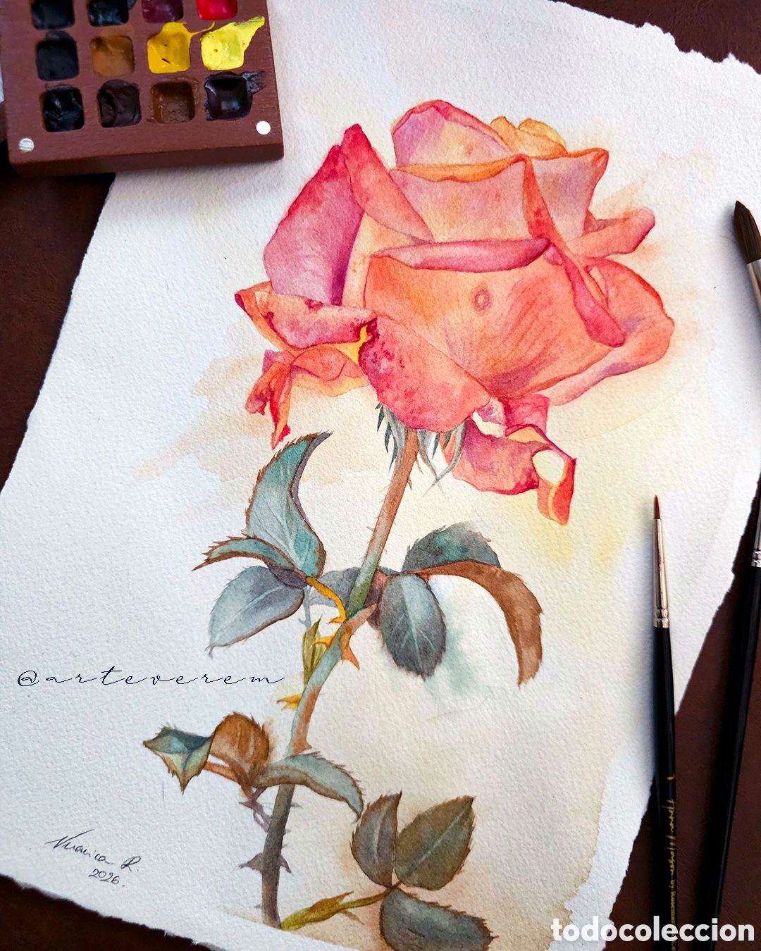 Arte: Pintura en acuarela artesanal