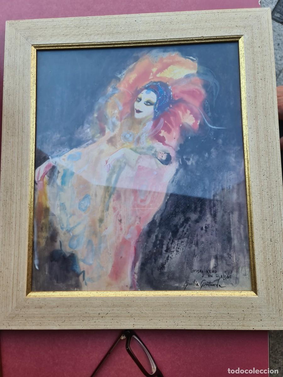 Arte: Emilia Casta&ntilde;eda. T&iacute;tulo: Lindsay Kemp en Salom&eacute;. Firmada