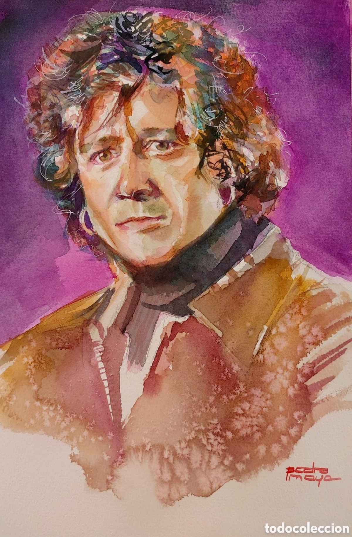 Arte: Retrato de Bunbury a la acuarela