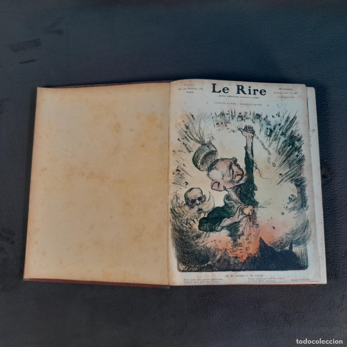 Arte: L-7711. RECOPILACI&Oacute;N 53 N&Uacute;MEROS REVISTA &rdquo;LE RIRE&rdquo;. DEL 307 AL 360. A&Ntilde;O 1908 COMPLETO.