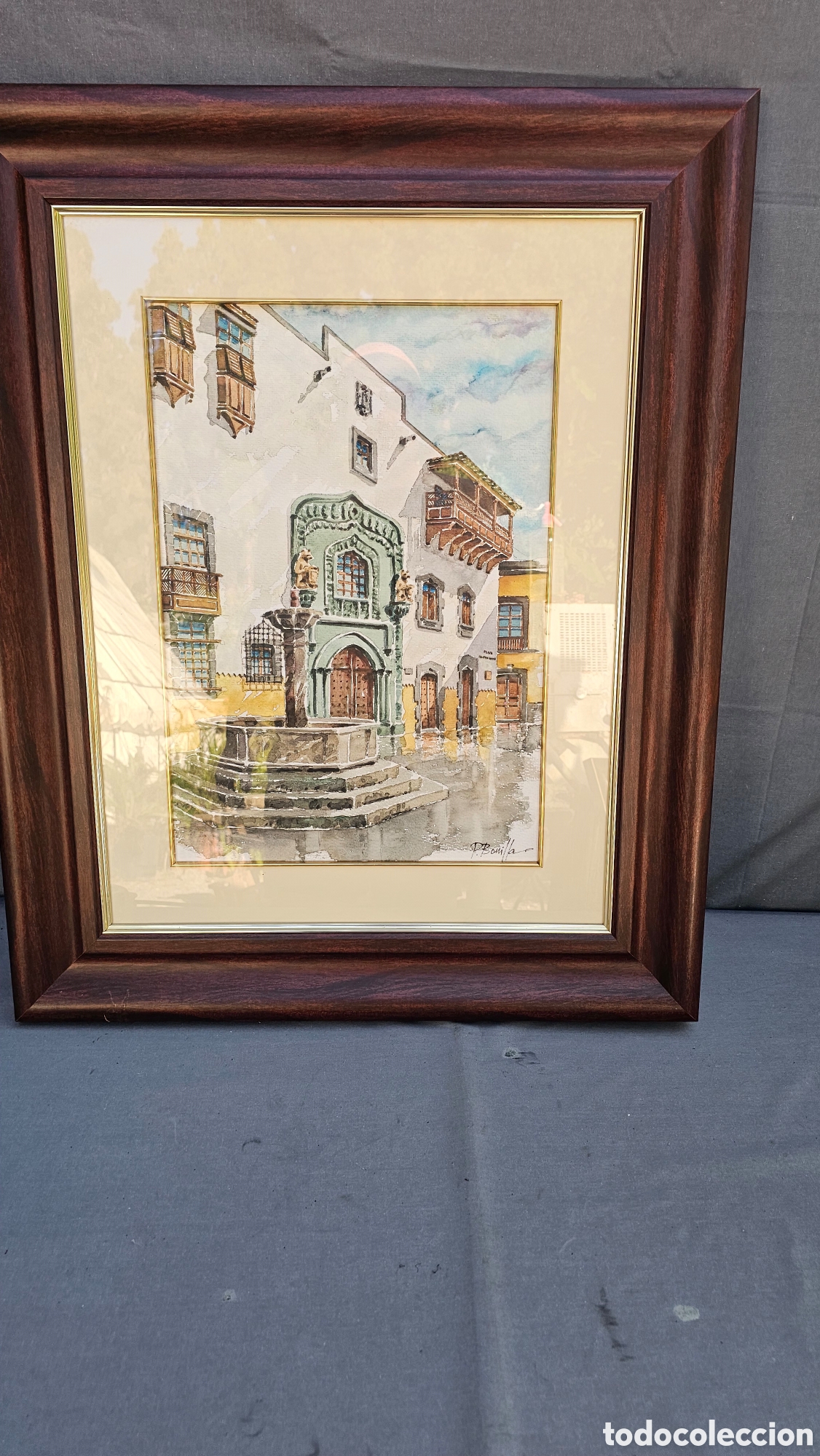 Arte: Acuarela del famoso pintor canario Pedro J Bonilla