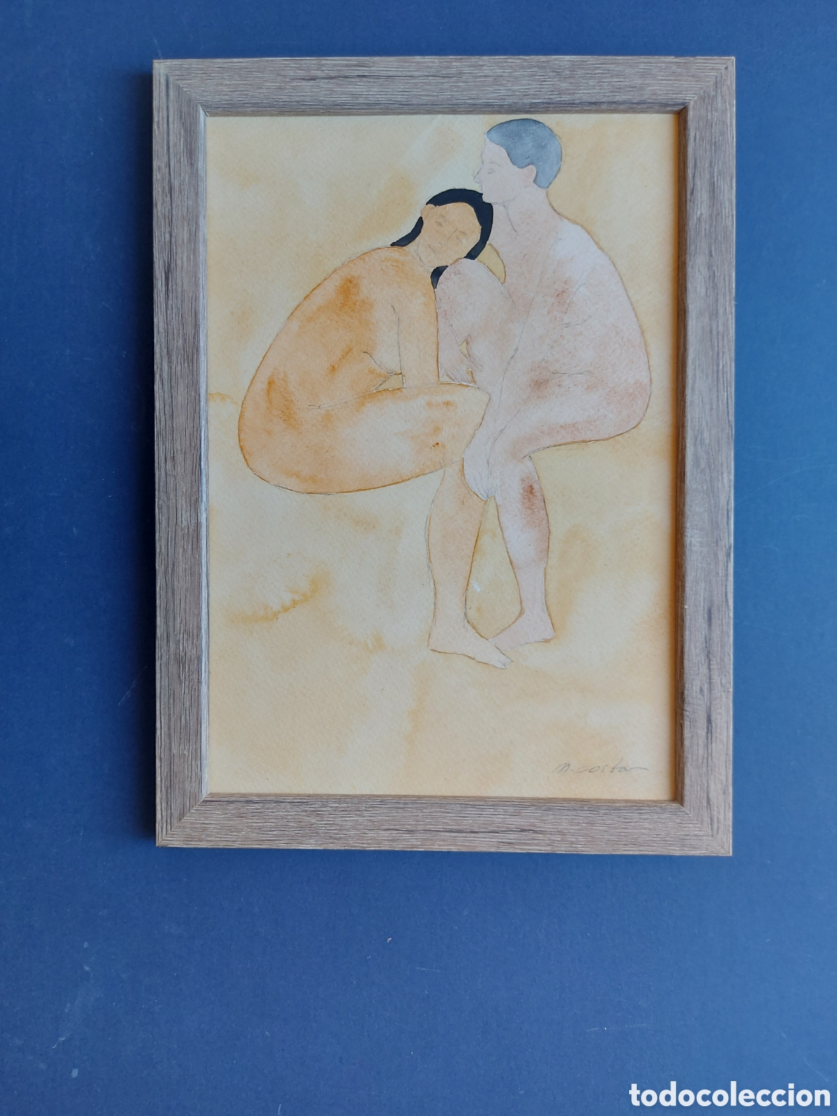 Arte: MONTSE COSTA &rdquo;PAREJA DE ENAMORADOS&rdquo; ACUARELA