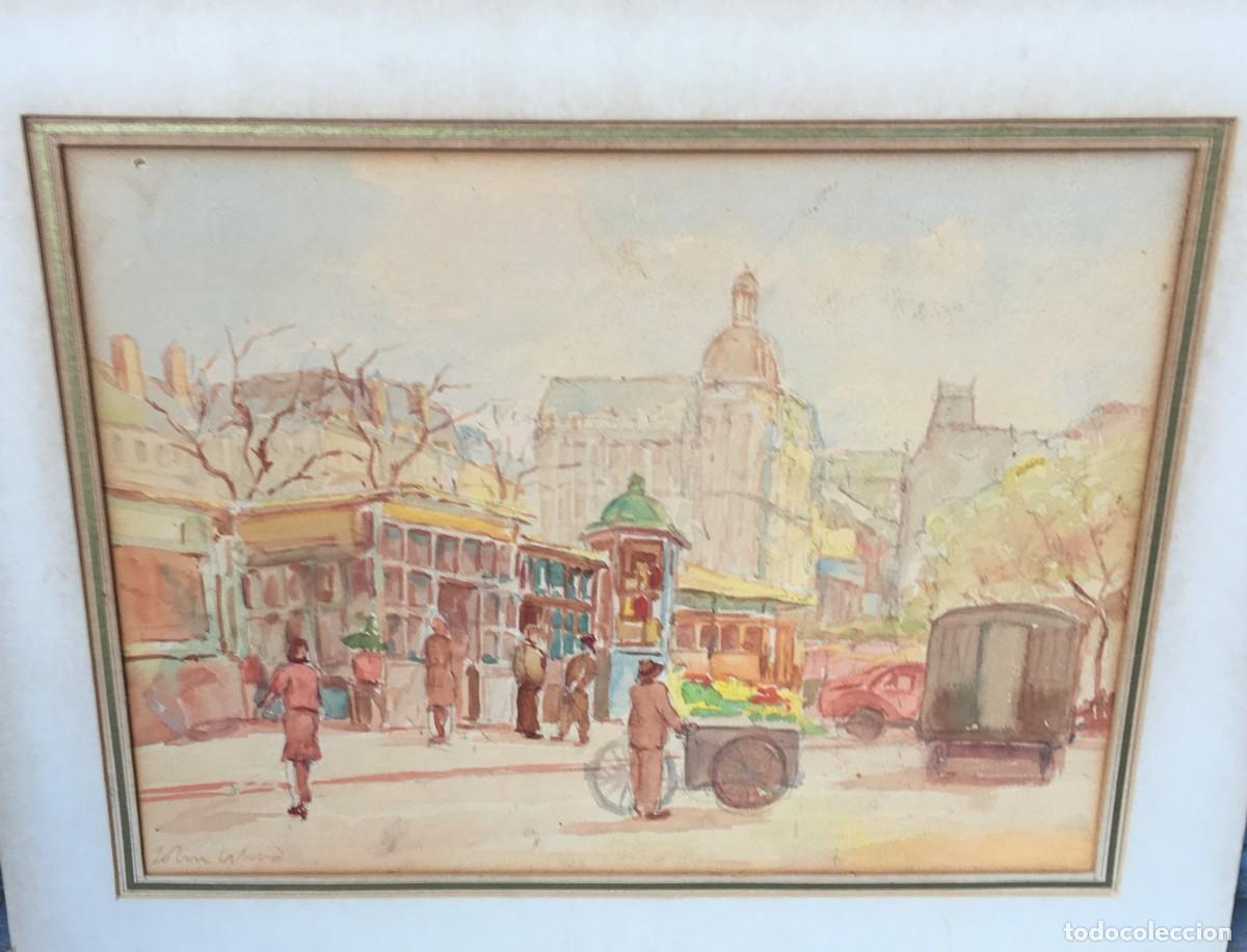 Arte: WARD John Stanton (1917-2007) Atribuido.Pintor Brit&aacute;nico - Acuarela s/carton