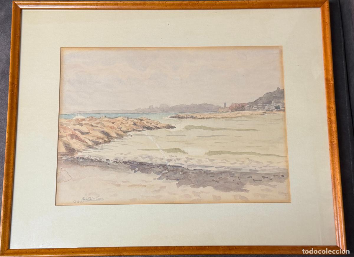 Arte: Angel Luis Calvo Capa , M&aacute;laga , acuarela del a&ntilde;o 1987 ,