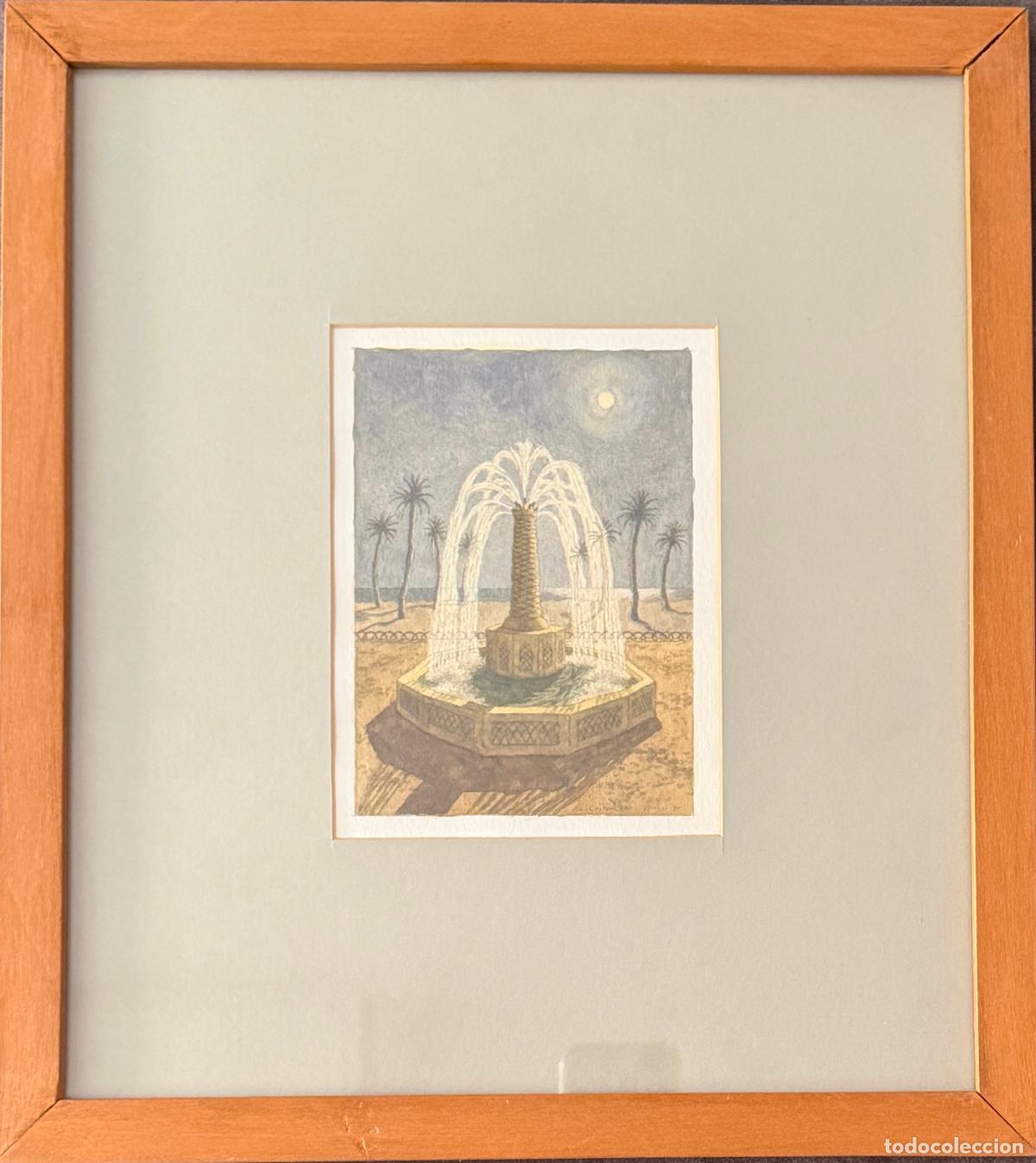 Arte: Angel Luis Calvo Capa , M&aacute;laga , acuarela verano del 91 ,