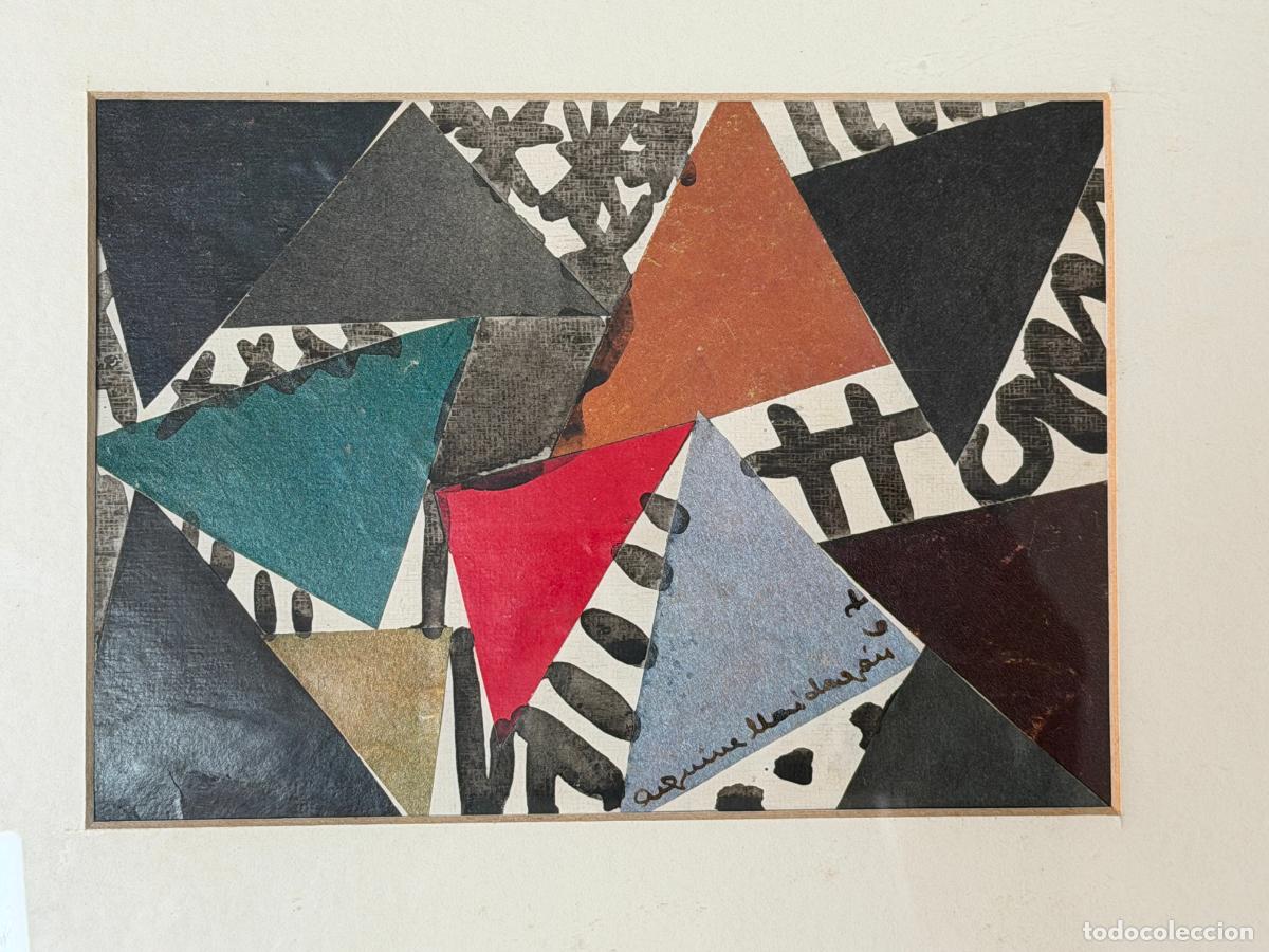 Arte: Blanca Aguirre Maidag&aacute;n , t&eacute;cnica mixta , collage del a&ntilde;o 1967 , San Sebasti&aacute;n