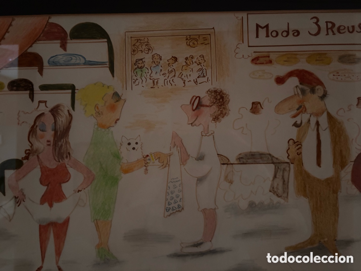 Arte: Cuadro Xavier Cugat pintado en acuarela - Foto 2