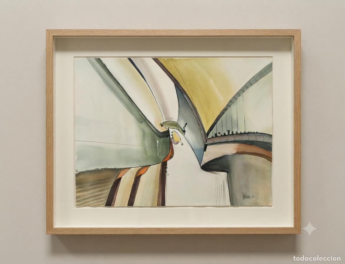 Kunst: Jorge Valdivia Aranibar. Acuarela sobre papel. 1989