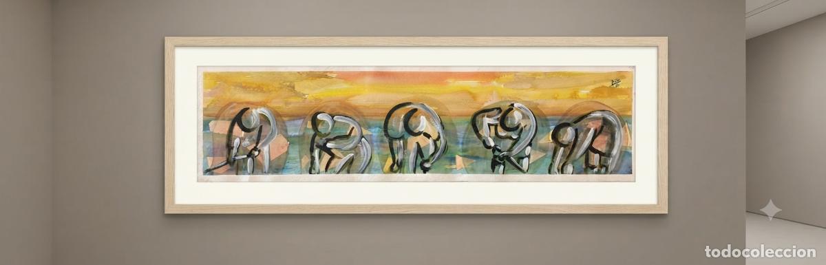 Kunst: Acuarela sobre papel. Platis. Juan Carlos Platis Cores (NO INCLUYE MARCO)