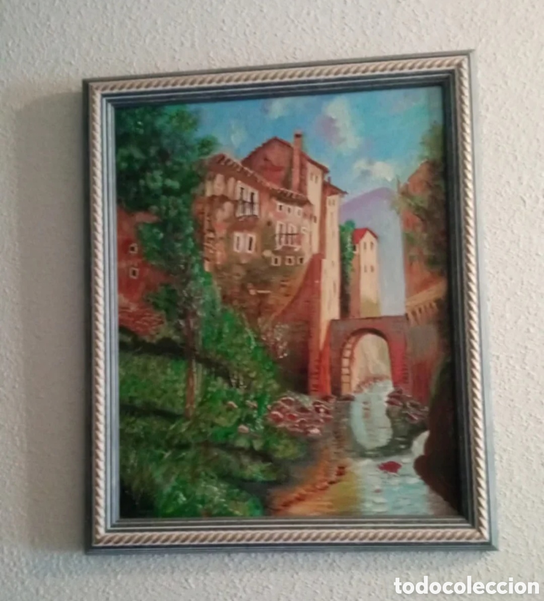 Arte: Pintura paisaje acuarela 39x47